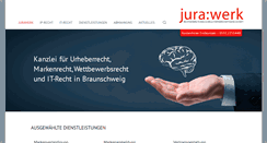 Desktop Screenshot of jurawerk.de